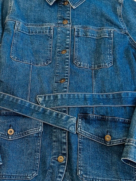 NWT Old Navy Women’s Denim Belted Jacket - Picture 2 of 14